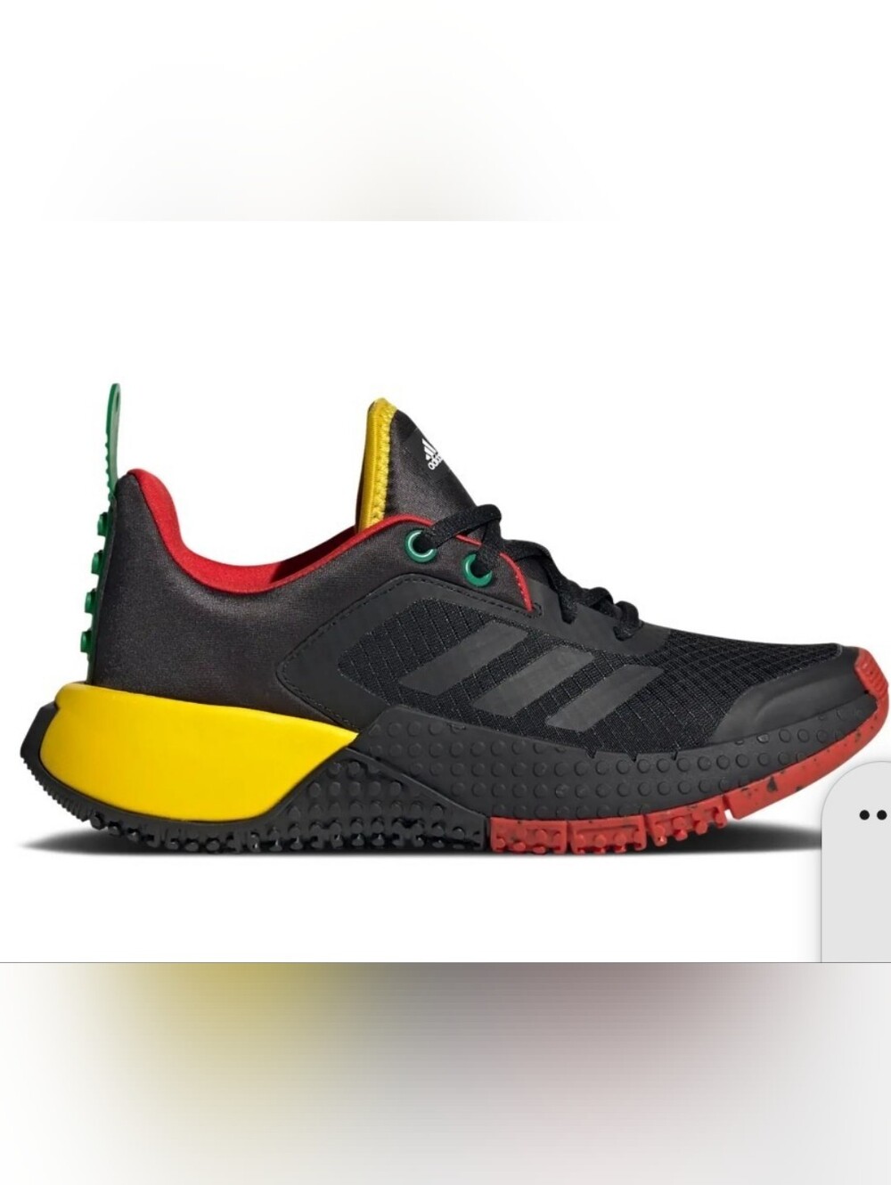 adidas Kids' Black Multi-Color Athletic Sneakers/ Lego Shoes